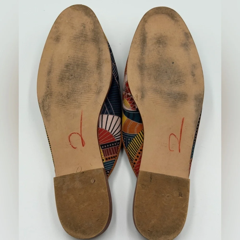 Inkkas Cyprus Bohemian Abstract Art Boho Free Spirit Closed Toe Hippie Slides 7